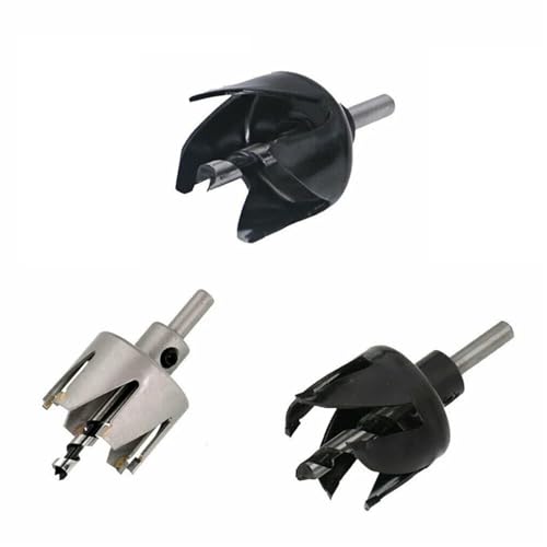 Stahl 4/TCT 5/TCT 6 Krallen Set 54mm Türschloss Lochsäge Bohrer Set Sägezahn HSS Bohrer Lochsäge Holzbearbeitung Schneidwerkzeuge(TCT 6 claws set) von YYJOUPLM