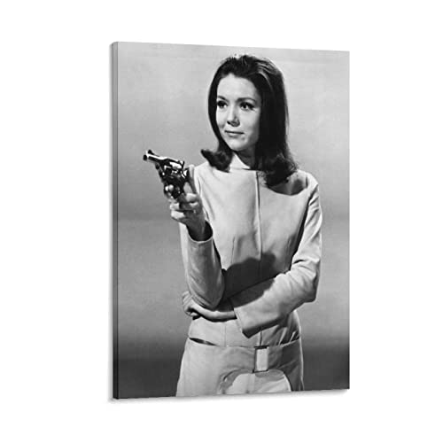 Diana Rigg Emma Peel Leinwand-Kunstposter und Wandkunstdruck, modernes Familien-Schlafzimmer, 50 x 75 cm von YYKG