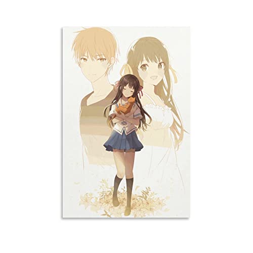 Fruits Basket Characters Anime Poster Dekorative Malerei Leinwand Wandkunst Wohnzimmer Poster Schlafzimmer Gemälde 40 x 60 cm von YYKG