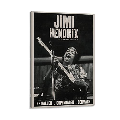 Jimi-Hendrix 1970 Poster, dekoratives Gemälde, Leinwand, Wandkunst, Wohnzimmer, Poster, Schlafzimmer, 40 x 60 cm von YYKG