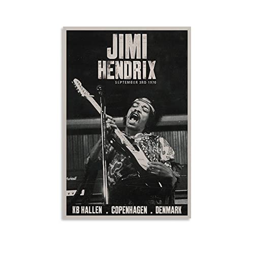Jimi-Hendrix 1970 Poster, dekoratives Gemälde, Leinwand, Wandkunst, Wohnzimmer, Poster, Schlafzimmer, Gemälde, 60 x 90 cm von YYKG
