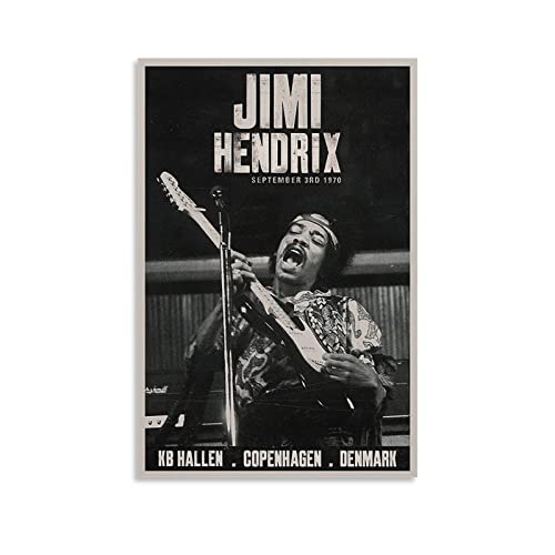 Jimi-Hendrix 1970 Poster auf Leinwand, Kunst, Poster und Wandkunst, Druck, modernes Familien-Schlafzimmer, 50 x 75 cm von YYKG