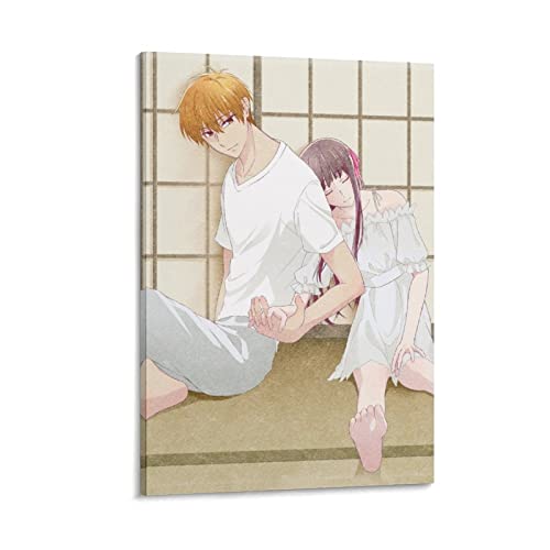 Tohru Fruits Basket Anime Leinwand-Kunst-Poster und Wandkunstdruck, modernes Familien-Schlafzimmer, Dekorationsposter 60 x 90 cm von YYKG