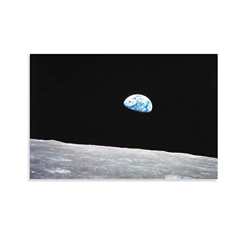 YYKG Apollo 8 Erdaufgang vom Mond Leinwand-Kunstposter und Wandkunstdruck, modernes Familien-Schlafzimmer-Dekor-Poster, 50 x 75 cm von YYKG