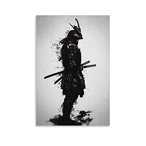 YYKG Gepanzerte Samurai-Leinwand-Kunstposter und Wandkunstdruck, modernes Familien-Schlafzimmer-Deko-Poster, 40 x 60 cm von YYKG