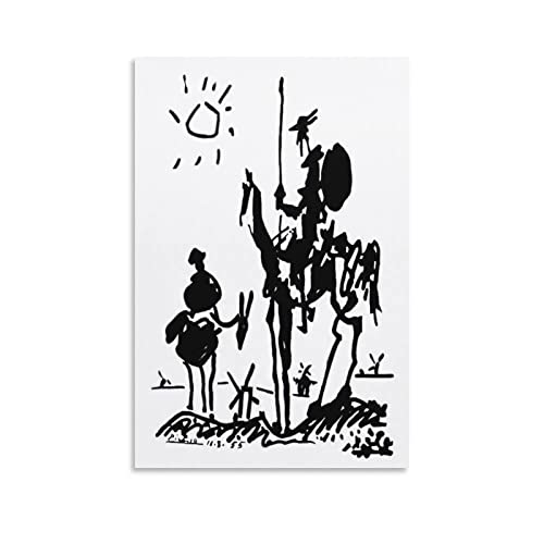 YYKG Pablo Picasso Don Quixote Leinwand-Kunst-Poster und Wandkunst-Bilddruck, modernes Familien-Schlafzimmer-Deko-Poster, 30 x 45 cm von YYKG