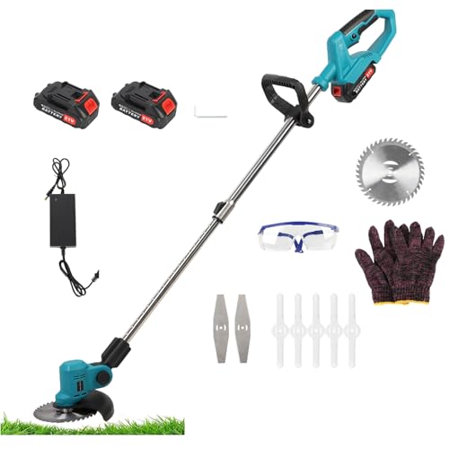 Rasentrimmer Gartentrimmer Drahtlos 1280W Power Weed Eater 21V Elektrischer Unkrautmäher Wiederaufladbare Handheld Rasenmäher Mit Bürstenloser Motor 2 Batterie Rasentrimmer Gartentrimmer Drahtlos 1280W Power Weed Eater 21V Elektrischer Unkrautmäher Wiederaufladbare Handheld Rasenmäher Mit Bürstenloser Motor 2 Batterie von YYLHJW