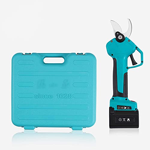 Verbesserte Akku-elektrische Zuschneideschere Teleskopgriff - Akkuschere Garten, Astschere Schneiddurchmesser 3 cm, Lithium Batterie 2 Ah, Sicherheit von YYLHJW