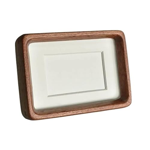 YYLUOYANG Bilderrahmen 3/4/5 Zoll Mini-Fotorahmen aus schwarzem Nussbaumholz, glatte runde Ecken, Bilderrahmen for den Schreibtisch, Ornamente, Heimdekoration(B,M) von YYLUOYANG