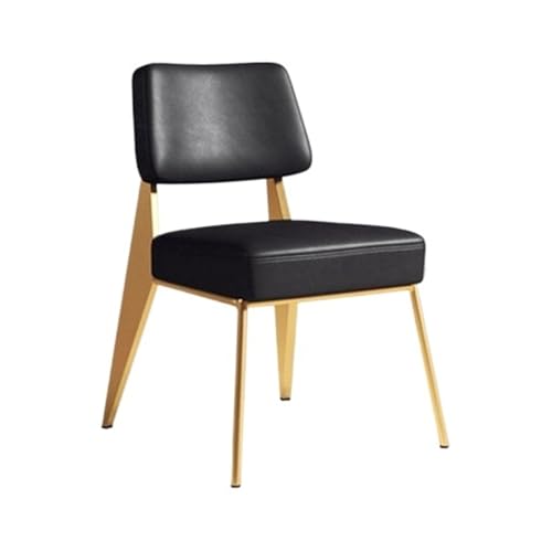 YYNLIN Fünf-Meilen-Besprechungsstuhl aus geschmiedetem Eisen mit Rückenlehne, Coffee-Shop-Restaurant-Sessel, moderner, minimalistischer Verhandlungsstuhl aus Metall(Color:No armrest-04) von YYNLIN