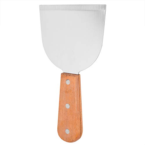 YYQTGG Edelstahl BBQ Schaufel Grill, Kochen Steak Bratschaufel Pfannkuchen Flipper, Spatel Pfannkuchen Flipper mit Holzgriff für Barbecue Kochen Küche Outdoor Party von YYQTGG