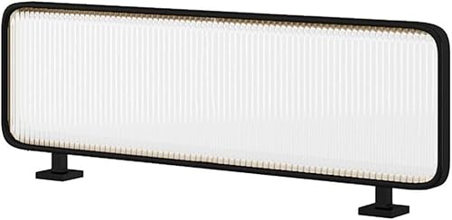 YYRHD-CZ Arbeitsplatten-Trennwand, Esszimmer-Trennwand, Halbprivater Vertikaler Sichtschutz, Geeignet for Home-Office-Restaurants(Black,30x150cm/11.81x59.05in) von YYRHD-CZ