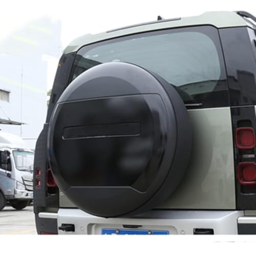 YYRHD-CZ Auto-Reserveradabdeckung, Reifenabdeckung, Autoreifen Schutzhülle Hinten, Geeignet for LR Defender 90 110 130 2020–2024(Black) von YYRHD-CZ