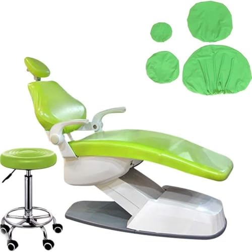 YYRHD-CZ Dental PU Leder Gerät Dental Stuhl Sitzbezug, Elastische wasserdichte Abdeckung Schutz for Zahnarzt Ausrüstung, Tattoo Stuhl Abdeckung, Massage Bett Abdeckung(Green) von YYRHD-CZ
