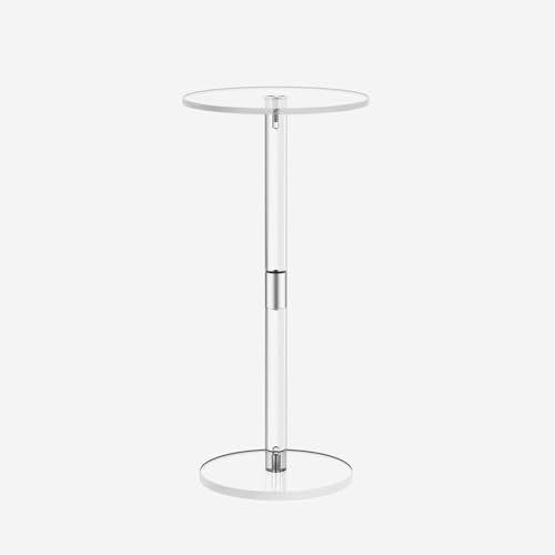 YYRHD-CZ Einfacher Kleiner Couchtisch, Bunter Sofa-Beistelltisch Aus Acryl, Kompakt Und Leicht, Geeignet for Esszimmer, Büro, Wohnzimmer, Balkon(Transparent) von YYRHD-CZ