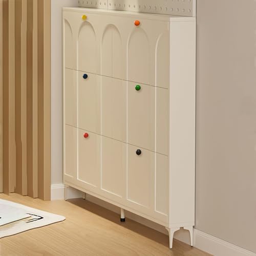 YYRHD-CZ Schuhschrank Mit Großer Kapazität, Aufbewahrungsorganisator for Flurschränke, Schuhregal, Schwarz, Geeignet for Wohnzimmer, Schlafzimmer(White,100x17cm/39.4x6.7in) von YYRHD-CZ