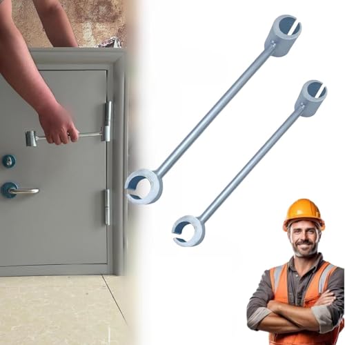 YYRHD-CZ Türscharnier-Einstellwerkzeug, Scharnierspalt-Einstellschlüssel, Reparaturwerkzeug for Stahltürscharniere, manueller Reparaturschlüssel 14-18 mm/18-24,5 mm(A+B) von YYRHD-CZ