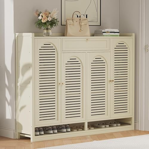 YYRHD-CZ Weißer Schuhschrank, Versteckter Schuhschrank An Der Eingangstür, Platzsparendes Design, Geeignet for Das Wohnzimmer von YYRHD-CZ