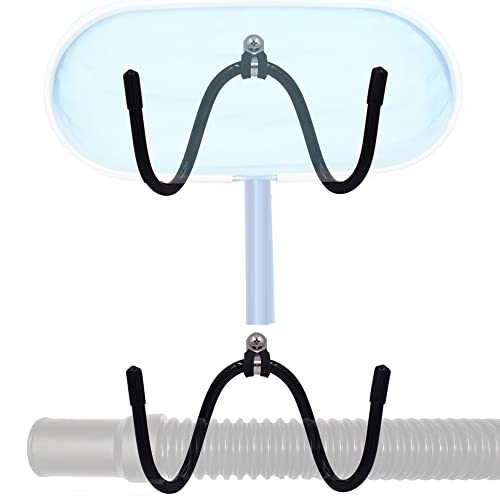 YYST Pool-Werkzeug-Organizer und -Halter für Poolreinigung, Zubehör und Halter – zur Aufbewahrung von Stangen, Bürsten, Netzen, Skimmern, Vakuumschläuchen und anderen Reinigungsaufsätzen (2) von YYST