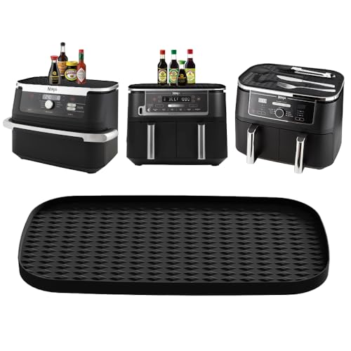 YYSWSAKY Ninja AF500EU AF400EU AF451EU Heißluftfritteuse Zubehör Airfryer Silikonpad Silikon Ablagefach Multifunktionales Silikonmatte Staubdicht und Leicht zu Reinigen von YYSWSAKY