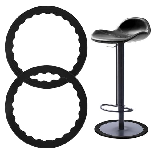 YYTECH 2 Stück Barhocker-Beinschutz, Dehnbar Barhocker Beinschutz, Stuhlbeinkappen, Rutschfester Silikon-Stuhlbein-Stuhlbeinschoner, stuhlbein-bodenschoner, passend für 37-42cm runde Stuhlbeine von YYTECH