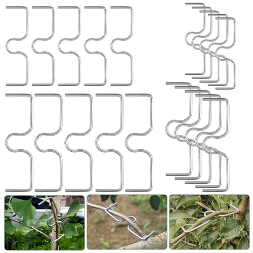 YYTECH Astzieher Astspreizer für Obstbäume 20 Stück M-Förmiger Aststütze Astfixierer Zweigspreize für Gartenbäume Wiederverwendbare landwirtschaftliche Werkzeuge(M10cm,13cm) von YYTECH