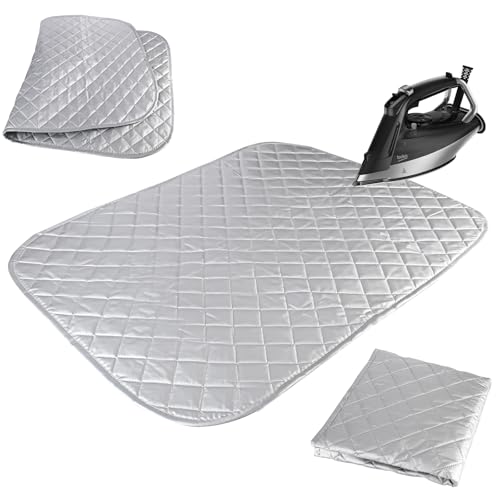 YYTECH Bügelmatte Bügelunterlage 55 X 60cm Bügelkissen für Tisch Bügelbrett Faltbares Baumwolle Hitzebeständige Bügeldecke Tragbar Reise Bügelunterlage für Desktop und andere Oberflächen YYTECH Bügelmatte Bügelunterlage 55 X 60cm Bügelkissen für Tisch Bügelbrett Faltbares Baumwolle Hitzebeständige Bügeldecke Tragbar Reise Bügelunterlage für Desktop und andere Oberflächen von YYTECH