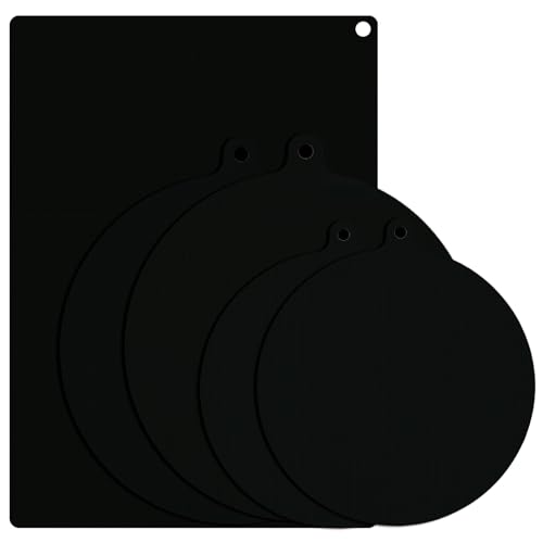 YYTECH Induktionsmatte 5 Stück Induktionsschutzmatte Silikon Induktionsfeld Abdeckung Hitzebeständig bis 260°C Antirutsch Ceranfeld Schutz Hitzeschutzmatte(22cm 24cm 35x25cm) von YYTECH