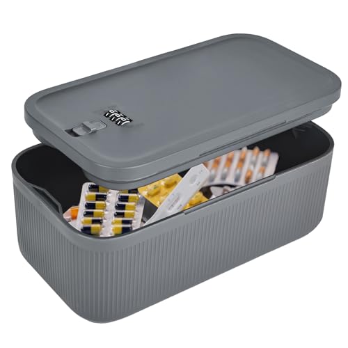 YYTECH Mini Tresor Klein Abschließbare Box Verschließbare Box mit Zahlenschloss 3 stellig Boxs mit Schloss Tragbarer Tresor Kleiner Tresors Sicherer Aufbewahrungsboxs für Medikamente, Handy, Snacks YYTECH Mini Tresor Klein Abschließbare Box Verschließbare Box mit Zahlenschloss 3 stellig Boxs mit Schloss Tragbarer Tresor Kleiner Tresors Sicherer Aufbewahrungsboxs für Medikamente, Handy, Snacks von YYTECH