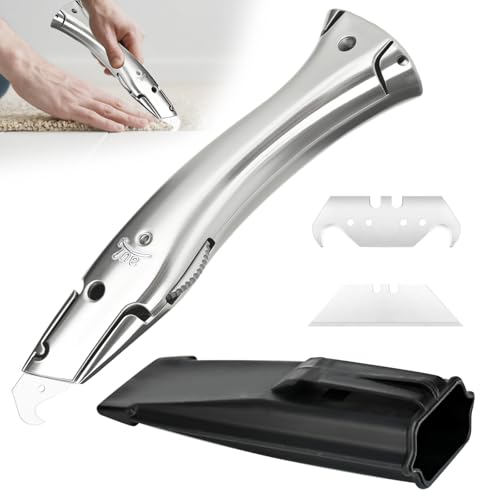 YYTECH Teppichmesser Hakenmesser Set mit Trapezklinge Teppichmesser Hakenklinge Cuttermesser Profi zum Schneiden von PVC-Bodenbelägen | Kunststoffköcher YYTECH Teppichmesser Hakenmesser Set mit Trapezklinge Teppichmesser Hakenklinge Cuttermesser Profi zum Schneiden von PVC-Bodenbelägen | Kunststoffköcher von YYTECH