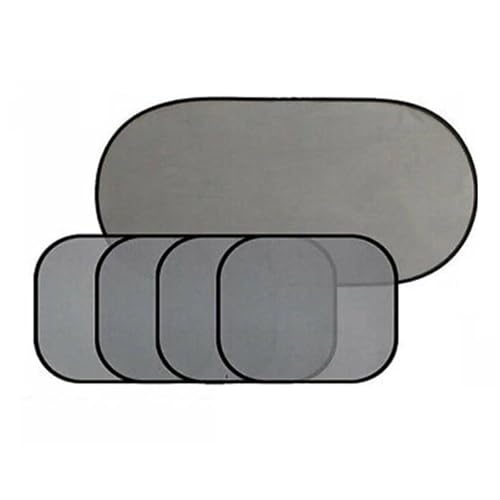 YYTEMD Sonnenschutz 5 STÜCKE Autofenster Sonnenschutz Abdeckung Block Auto Seite Heckscheibe Schatten Cling Sonnenschirme Sonnenschutz Abdeckung Visier Schild Bildschirm von YYTEMD