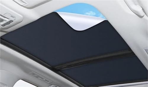 YYTEMD Sonnenschutz Auto Adsorption Schiebedach Sonnenschirm Abdeckung Für Highlander 2015 2016-2024 Wärmedämmung Dachfenster Aufkleber Zubehör(Black 2pcs) von YYTEMD