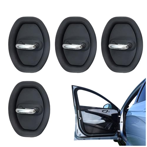 YYTERI 4 Stück Auto Türschloss Abdeckung für Nissan Qashqai (J11) 2016-2020 2021 Gummi Autotürschloss-Abdeckung Schutzabdeckung Türschlossabdeckung Schnalle Zubehör von YYTERI