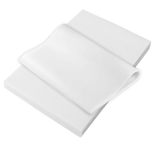 Backpapier Zuschnitte Weiß 100 Stk Butterbrotpapier Käsepapier Zuschnitte 20 x 30cm Vorgeschnittene Antihaft Pergamentblätter zum Backen von YYTOL