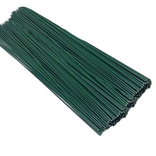 YYTOL Blumendraht Grün zum Basteln 50 Stück Floristendraht 2mm Floristik Blumen Draht Grün 30cm Lang Blumendraht Stäbe für Handwerk von YYTOL