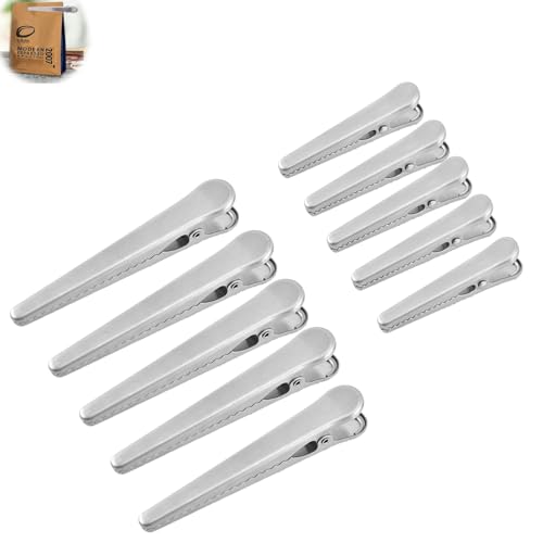 YYUEZHI 10 Stück Verschlussklammern Für Beutel Metall,Lebensmittelbeutel Versiegelungsclip, Multifunktions Küchenwerkzeug Clip Für Lebensmittel, Kaffee, Brot Fresh-Keeping Clamp Sealer Und Mehr YYUEZHI 10 Stück Verschlussklammern Für Beutel Metall,Lebensmittelbeutel Versiegelungsclip, Multifunktions Küchenwerkzeug Clip Für Lebensmittel, Kaffee, Brot Fresh-Keeping Clamp Sealer Und Mehr von YYUEZHI
