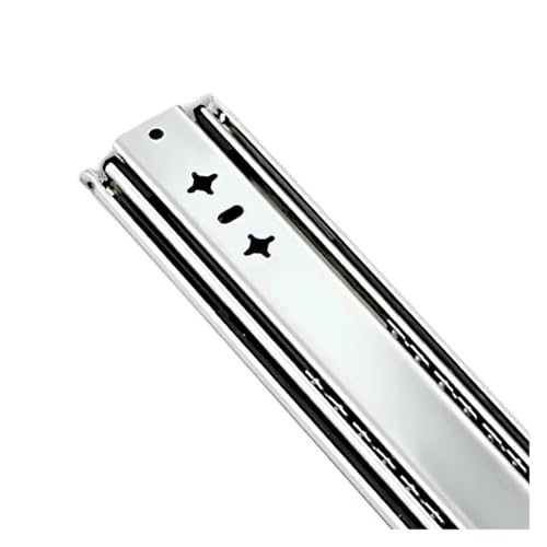 1 Stück 53 mm Hochleistungs-Schubladenschienen – Vollauszug-Kugellagerschienen mit Schloss, erosionsbeständig, for Schränke und Wohnmobile(No Lock,40in) von YYULZO