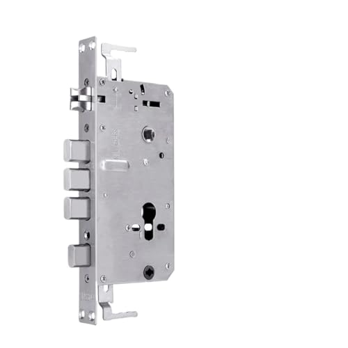 1 Stück 6068 Edelstahl-Sicherheitstürschloss – Anti-Feststeck-Fingerabdruckschloss mit Messingschlüsseln for Terrassentüren(30x240 With Hook) von YYULZO