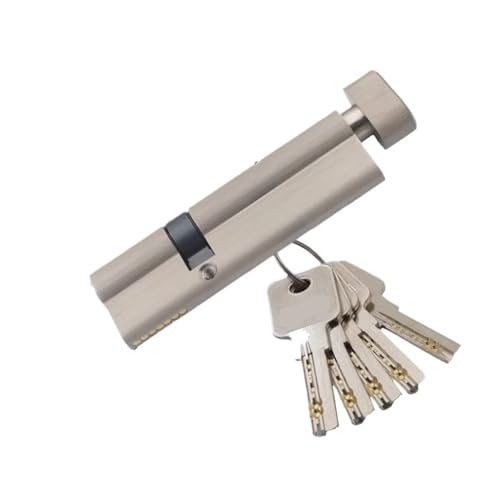 1 Stück asymmetrischer Messing-Schließzylinder mit Knauf for Türen aus Aluminiumlegierung – 32 mm Höhe, sicherer Ersatz for Terrassentüren(50+30t) von YYULZO