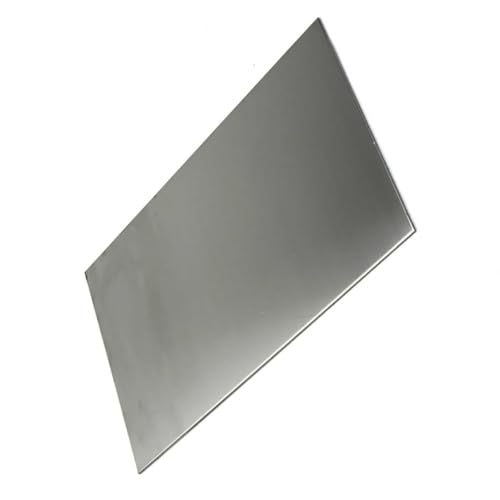 1 Stück quadratische Platte aus Edelstahl 316L – 2 mm Dicke, anpassbare Größen von 50 x 50 mm bis 400 x 300 mm(300x300mm) von YYULZO
