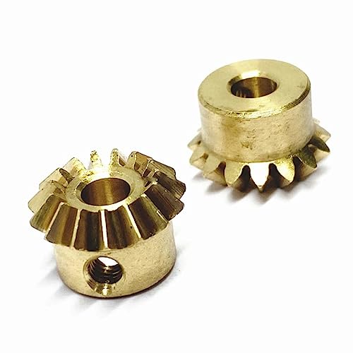 2 Stück 0,8 Modul Kegelräder 25 Zähne Stahlzahnräder for landwirtschaftliche und Automobilanwendungen |(8mm Bore) von YYULZO