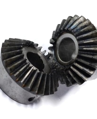 2-teiliger Kegelradsatz mit 1,5 Modul und 16 Zähnen – 20 Zähne, 90-Grad-Stahlzahnräder for mechanische Getriebe und Lenkantrieb(12mm bore 20 Teeth) von YYULZO