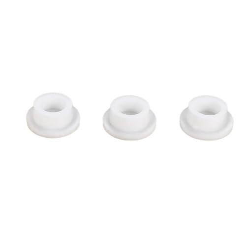 5-teiliges weißes Silikon-Rundgummi-Stopfen-Set – elastische Verschlussstopfen for Durchmesser von 6,8 mm bis 11 mm(10mm) von YYULZO