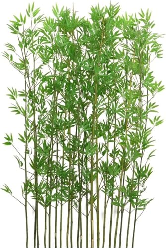 Künstlicher Sichtschutz aus Bambus – realistische Pflanzendekoration for den Innen- und Außenbereich(1.2m Tall 20 Pack) von YYULZO