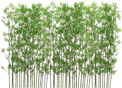 Künstlicher Sichtschutz aus Bambus – realistische Pflanzendekoration for den Innen- und Außenbereich(1.2m Tall 50 Pack) von YYULZO
