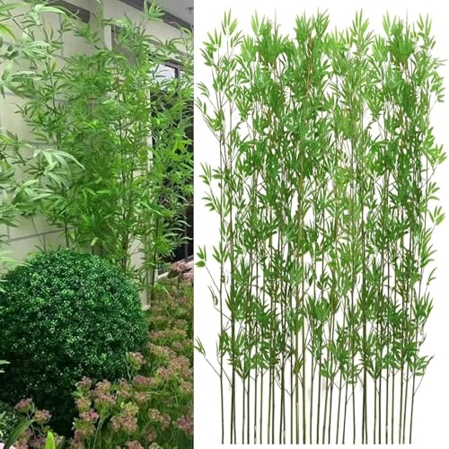 Realistische künstliche Bambuspflanzen for die Innen- und Außendekoration – perfekte Landschaftsdekoration(1m Tall 30 Pack) von YYULZO