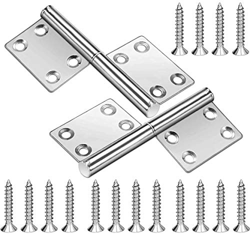 YYWEi® Scharniere Edelstahl Klavierband Tür-Scharnier ideal für Innen & Außenbereich Stabile Türscharniere für Metall & Holztüren Fenster von YYWEi