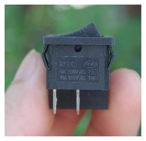 YYVFLAUX 4PIN 21X24mm KCD2 Black Rocker Power Switch ON-Off 2-Position Boat Power Rocker Switch 6A/250V 10A/125V von YYVFLAUX