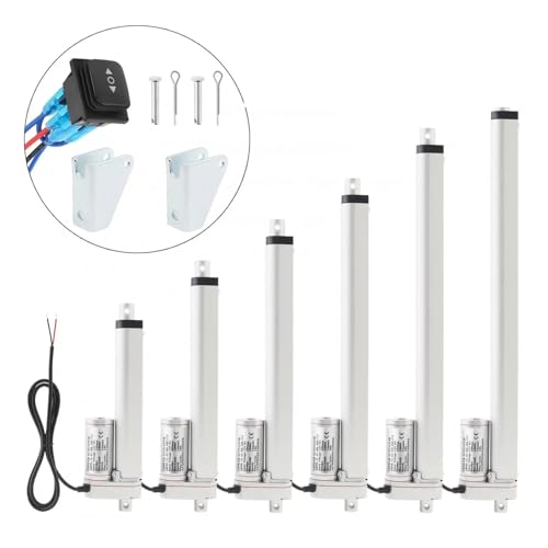 YYVFLAUX DC 12V Linear Actuator 14mm/s 50-400mm Stroke 1000N/220lb Electronic Starter Linear Motion Actuator 350MM von YYVFLAUX