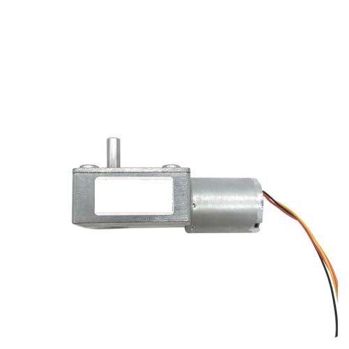 YYVFLAUX JGY-2430 24v DC Worm Gear Electronic Starter 12v DIY Part Self-Locking Reversible Speed Measuring Brushless 12V 6rpm von YYVFLAUX